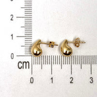 Aretes de gotas pequeños de oro 14k