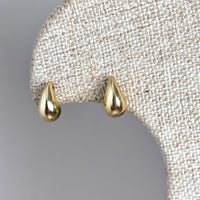 Aretes de gotas pequeños de oro 14k