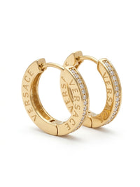 Arracadas de oro 14k tipo diseñador con  circonias negras Mod 6378 - 1.8 cm
