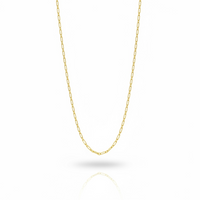 Cadena de oro 14k de clip hueca Mod. IT4045 2 mm