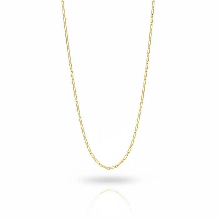 Cadena de oro 14k de clip hueca Mod. IT4045 2 mm