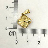 Dije de Trebol dorado para dama de oro 14k