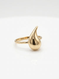 anillo de oro 14k diseño silueta de gota Mod 6289