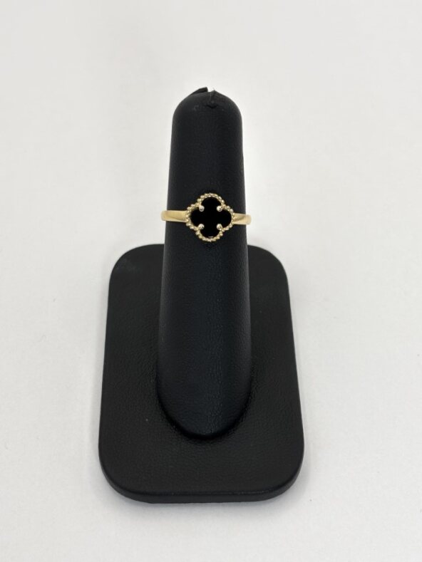 Anillo Flor Negra