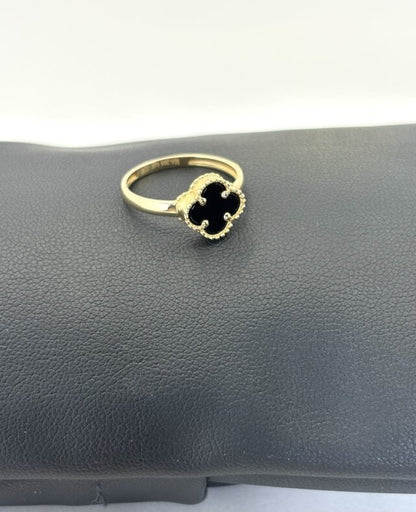 Anillo Flor Negra