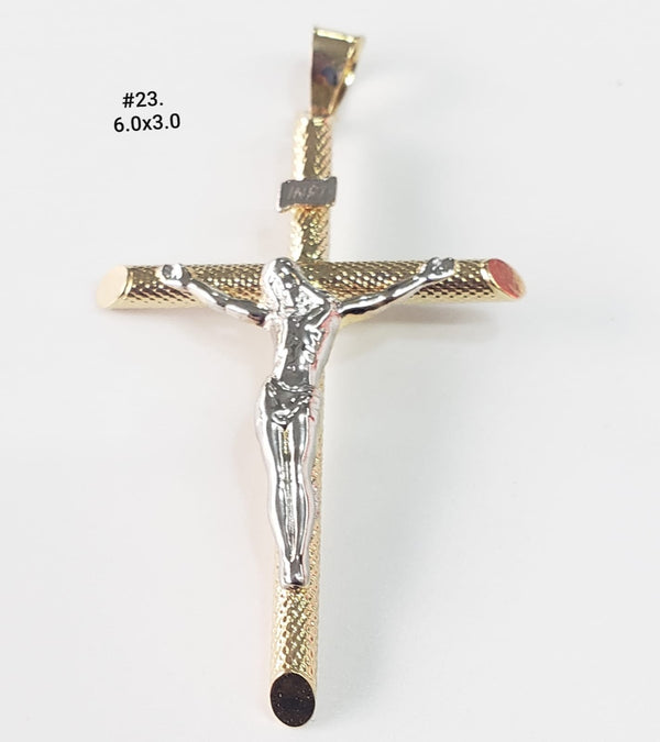 Crucifijo de oro 14k mod. 23630