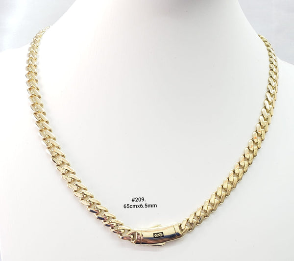 Cadena de oro 14k Edge de diseñador con acabado Plain Mod. 20965