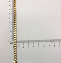 Pulso Cubano Solido de oro 14k