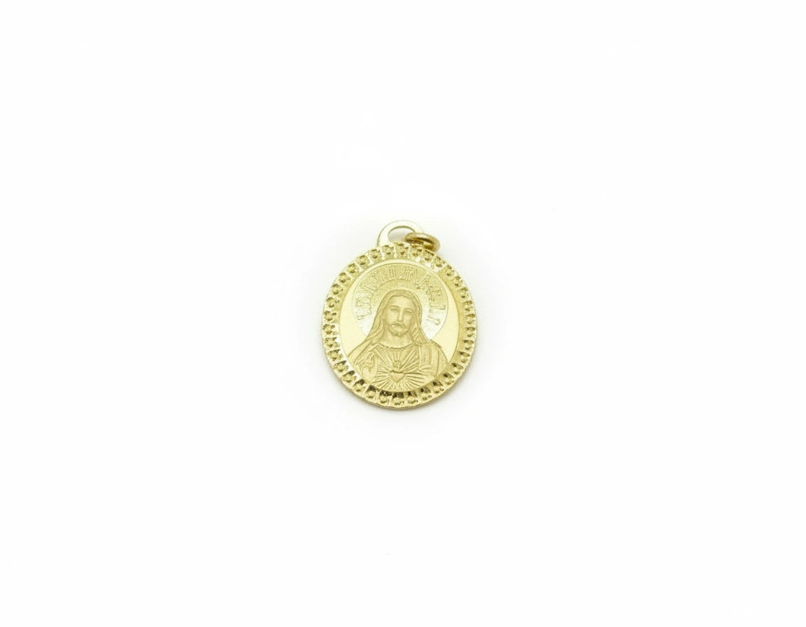 Medalla Sagrado Corazón en oro 14k