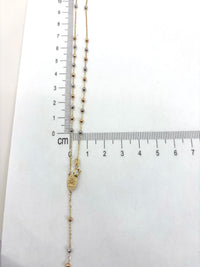 Rosario 60cm de oro 14k