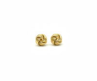 Aretes Nudo Trenzado en Oro 14k