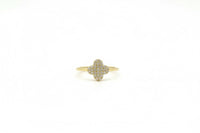 Anillo Flor Pavé en Oro 14k