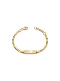 Esclava kids de oro 14k tejido barbado Mod 6177 - 12/14 cm