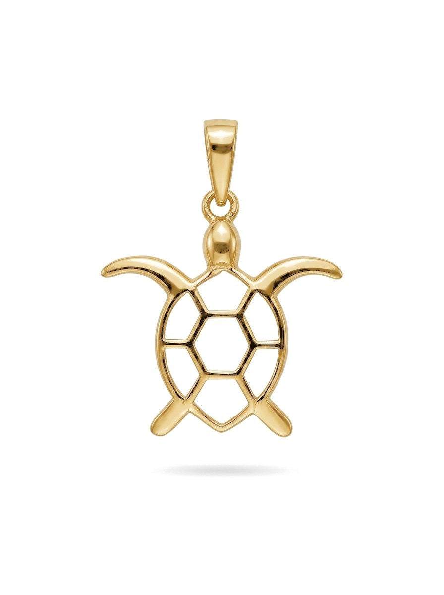 Dije de oro 14k de tortuga calada Mod 6192 - 1.5 cm