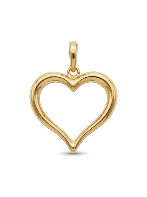 Dije de oro 14k de corazón abierto Mod 6196 - 2 cm
