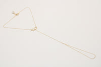 Pulsera de mano de oro 14k con infinito Mod 6203 - 18 cm