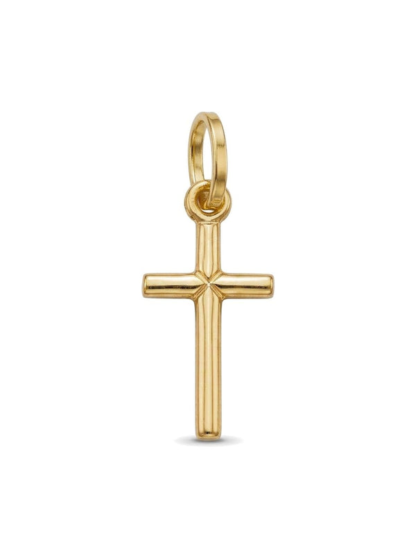 Dije de oro 14k de cruz con arista Mod 6210 - 1 cm