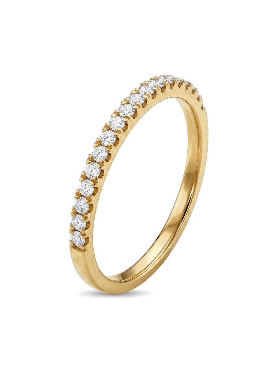 Anillo de oro 14k media churumbela con diamantes naturales Mod 6218