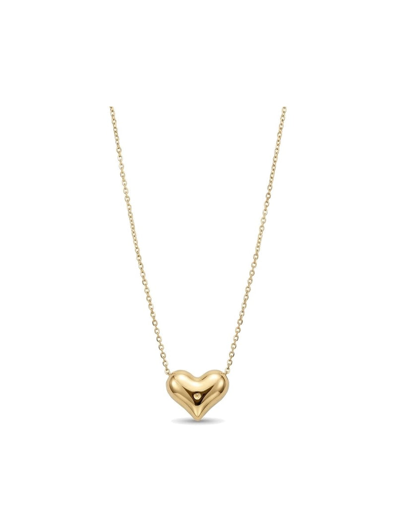 Gargantilla de oro 14k con corazón inflado Mod 6251 - 45 cm