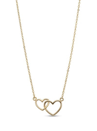 Gargantilla de oro 14k con corazones entrelazados Mod 6252 - 45 cm
