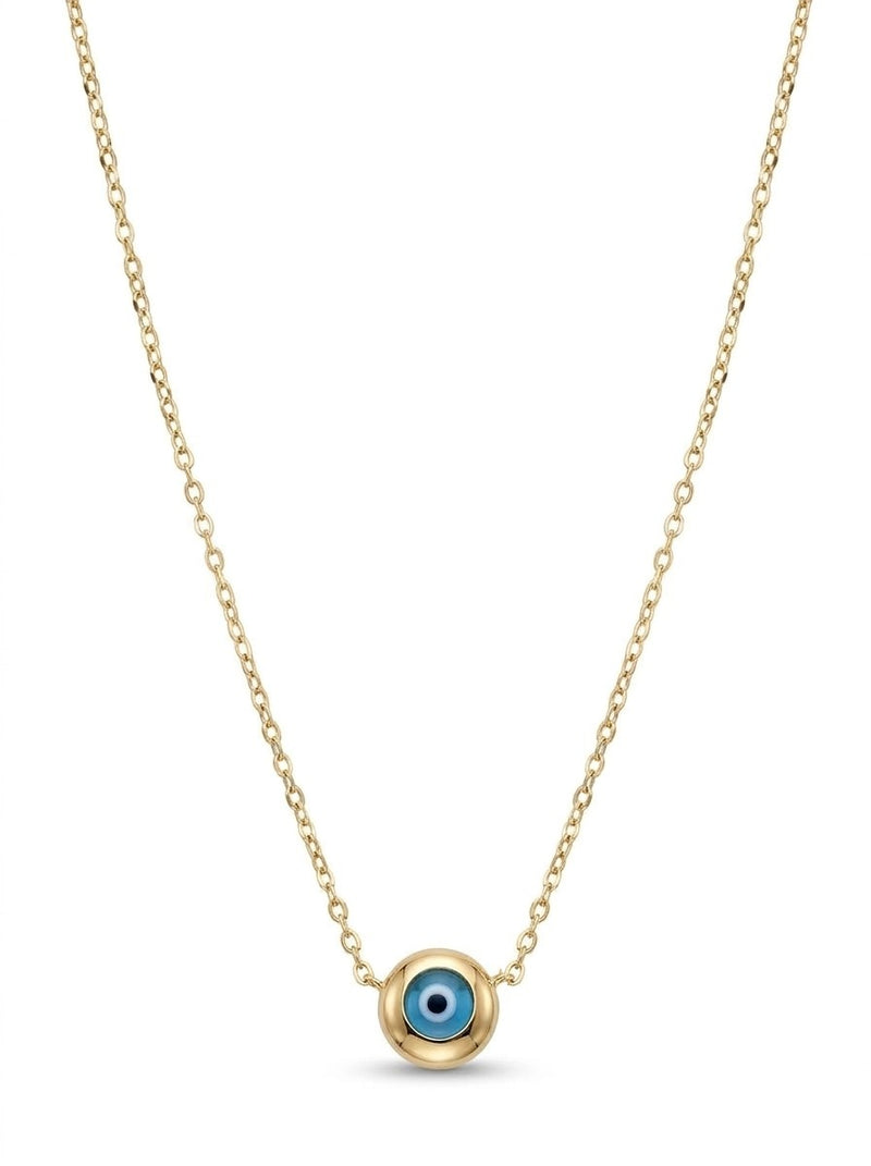 Gargantilla de oro 14k con ojo turco Mod 6253 - 45 cm