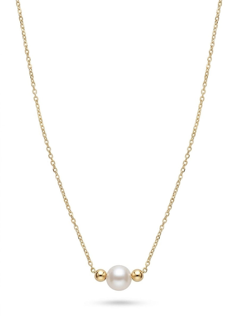 Gargantilla de oro 14k con perla cultivada Mod 6256 - 45 cm