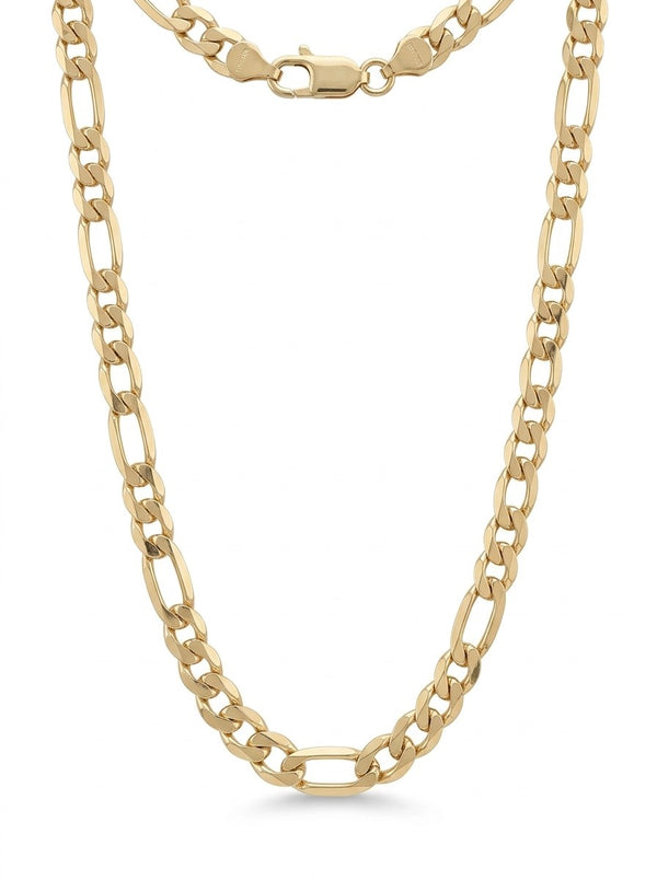 Cadena de oro 10k tejido 3x1 hueco Mod 6282 - 8 mm
