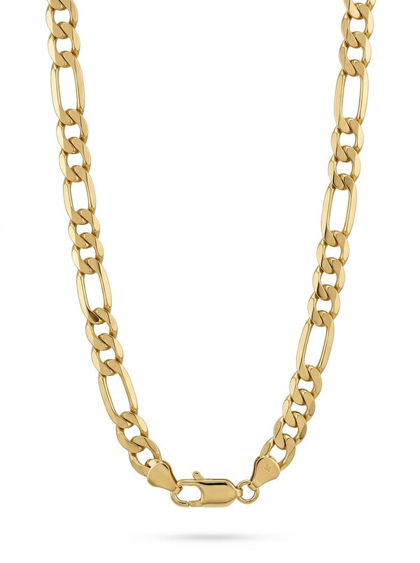Cadena de oro 10k tejido 3x1 hueco Mod 6283 - 60 cm x 9 mm