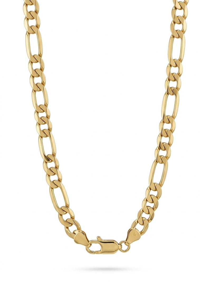Cadena de oro 10k tejido 3x1 hueco Mod 6283 - 60 cm x 9 mm