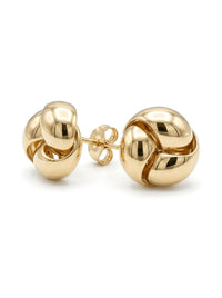 Aretes de oro 14k de nudo Mod 6304