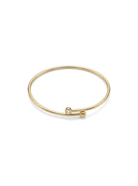 Esclava de oro 14k abierta con circonia Mod 6310
