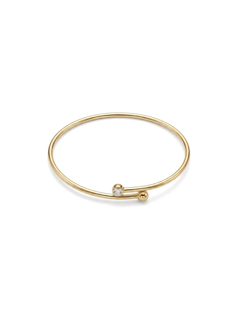 Esclava de oro 14k abierta con circonia Mod 6310