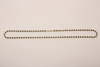Gargantilla de oro 14k tipo tenis con circonias negras y blancas Mod 6373 - 45 cm